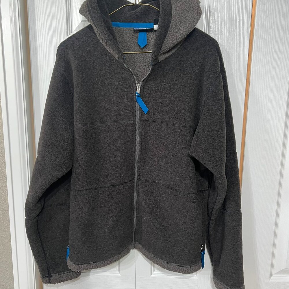Patagonia Vintage Retro Women’s Lg Full Zip Fleece Brown Hoodie Made In USA